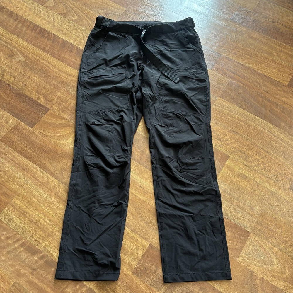Free Soldier Mens 34x32 Black Hiking Pants Lightweight Stretch Elastic Waist